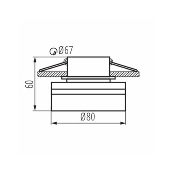 Точечный светильник Kanlux 29237 Govik GU5.3/GU10 1x10W IP20 - фото №1