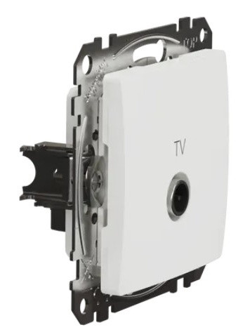 Кінцева TV-розетка 4 дБ Schneider Electric Sedna Design & Elements біла SDD111471 - фото №1