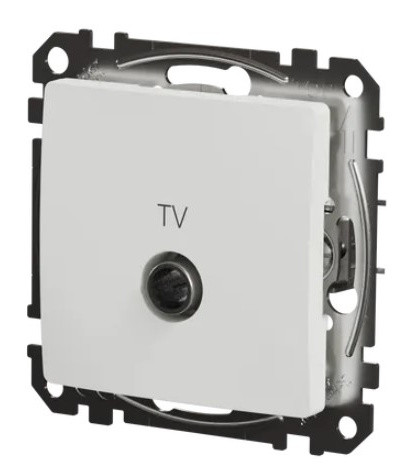 Кінцева TV-розетка 4 дБ Schneider Electric Sedna Design & Elements біла SDD111471 - фото №4