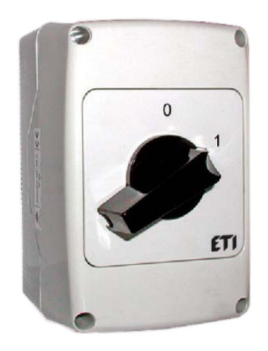 Кулачковий перемикач у корпусі ETI 004773166 CS 32 10 PNG (3p «0-1» IP65 32A)