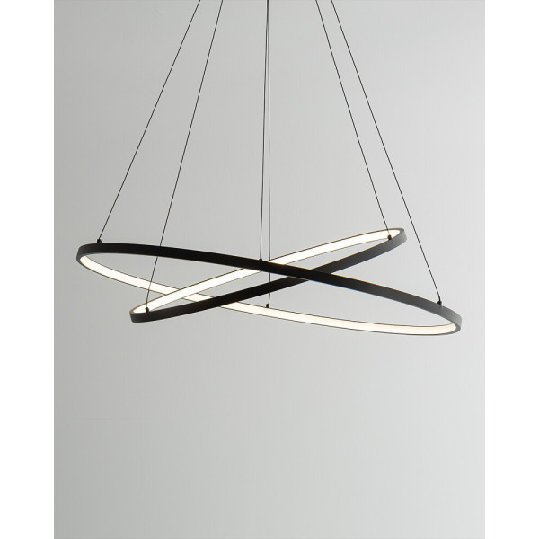 Люстра Nowodvorski 10814 Circolo LED 2x35W 3000K 1200Lm IP20 черная - фото №1