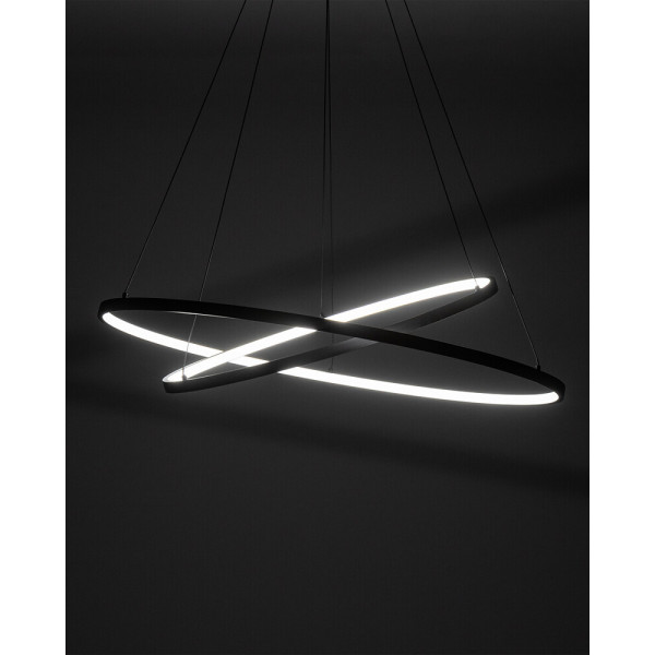 Люстра Nowodvorski 10814 Circolo LED 2x35W 3000K 1200Lm IP20 черная - фото №2