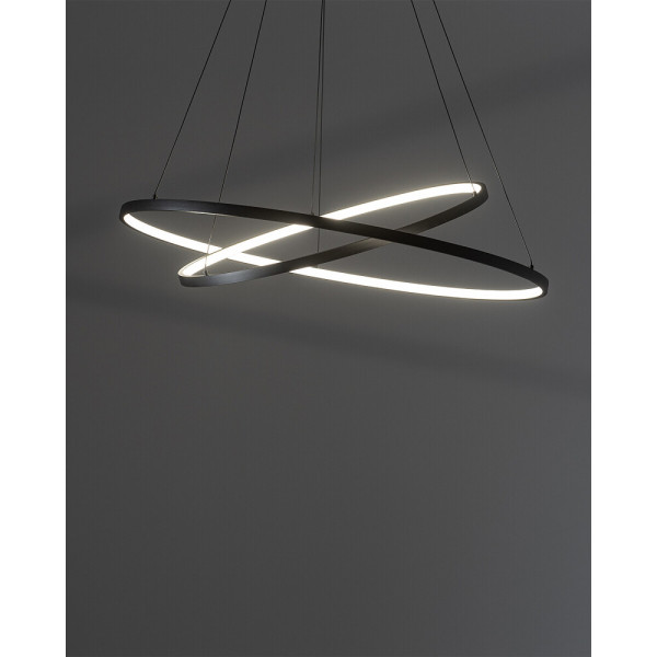 Люстра Nowodvorski 10814 Circolo LED 2x35W 3000K 1200Lm IP20 черная - фото №3