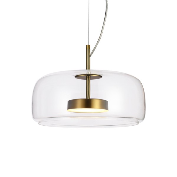 Підвісний світильник, люстра Italux PND-17760B-BRSS-CL Caste LED 1x10W 3000K 850Lm IP20 золотий - фото №2