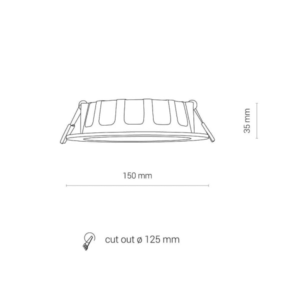 Точечный светильник Nowodvorski 8778 Kos LED 1x10W 4000K 850Lm IP44 Белый - фото №4
