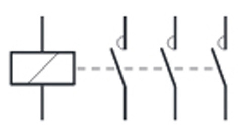 Контактор 25A ESC325 (3НВ, 230В) 2м Hager - фото №1