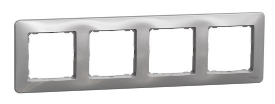 Рамка 4-местная Schneider Electric Sedna Design алюминий SDD313804