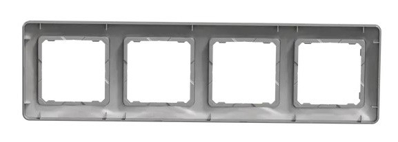 Рамка 4-местная Schneider Electric Sedna Design алюминий SDD313804 - фото №3