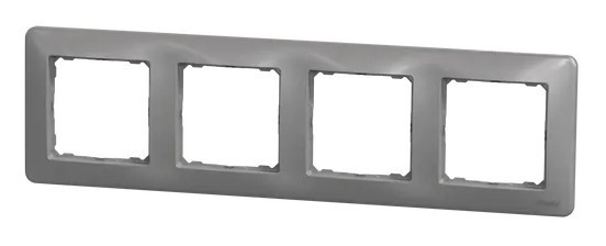 Рамка 4-местная Schneider Electric Sedna Design алюминий SDD313804 - фото №4