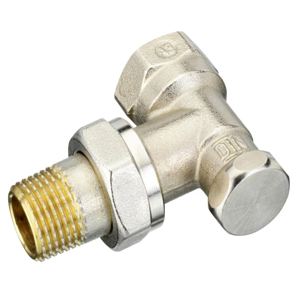 Угловой запорный клапан Danfoss 003L0123 RLV-S (вход 1/2'' выход 1/2'') - фото №1