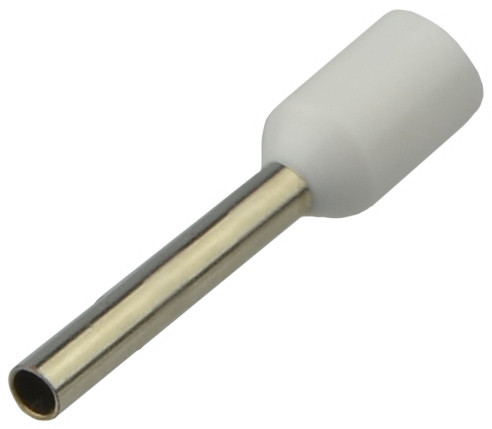 Наконечник Аско-Укрем НТ 0,75-12 изолированный белый 100шт (A0060010017)