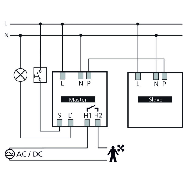 Датчик присутності Theben thePrema P360-101 E UP GR 230В АС 10с-60хв 360° IP40 (сірий) з двома режимами зміни освітленості - фото №4
