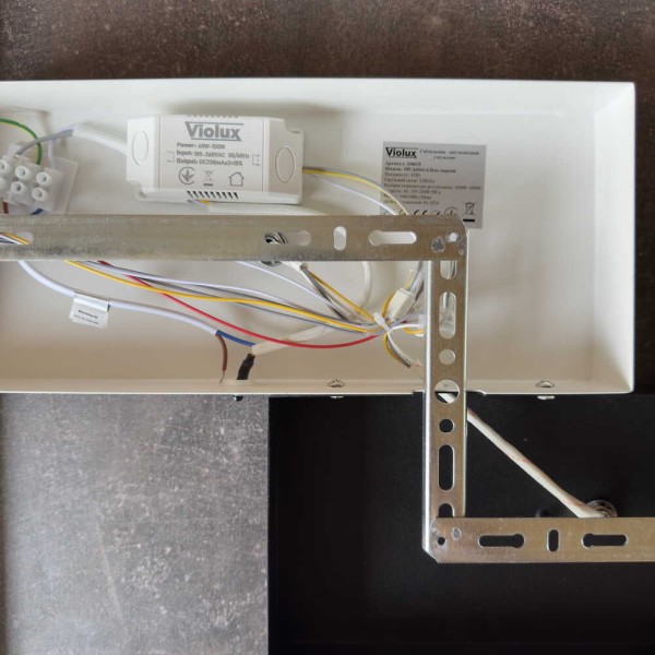 Світильник LED smart PICASSO-S+пульт 85W 3000-5000K IP20 квадрат біло-чорний Violux ( 220635 ) - фото №5