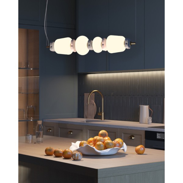 Подвесной светильник, люстра Nowodvorski 11700 Ceramic Horizontal LED 1x22W 3000K 1750Lm IP20 белый - фото №2