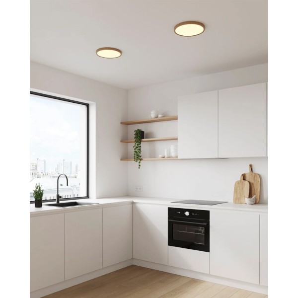 Потолочный светильник Nordlux 47276004 Oja LED 1x18W 2700K 1600Lm IP20 бежевый - фото №1