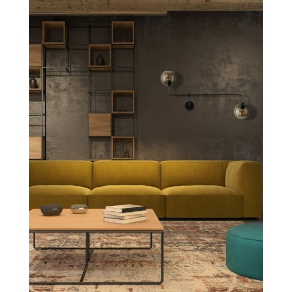 Бра, настінний світильник Nowodvorski 9362 Monaco E27 2x25W IP20 чорний - фото №1