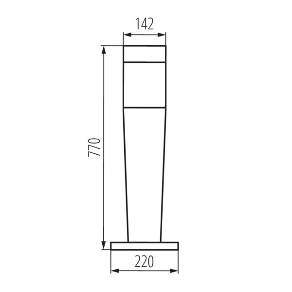 Вуличний світильник Kanlux 29172 Invo E27 1x20W IP54 графітовий - фото №4