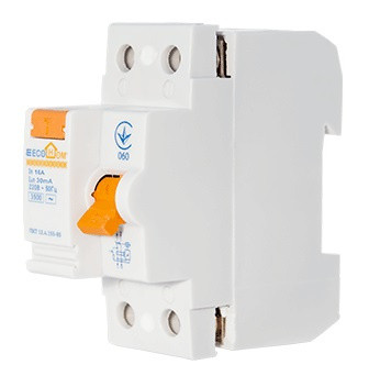 Пристрій захисного відключення ECOHOME 1Р+N 16A/30мА