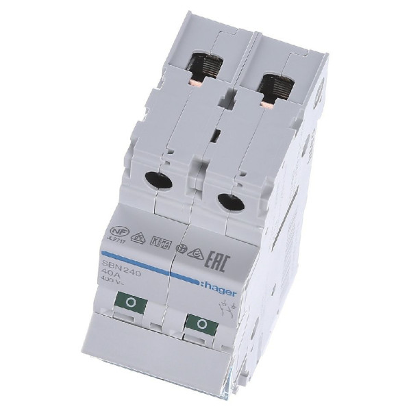 Выключатель нагрузки Hager SBN240 2P 40А/400В 2м - фото №4