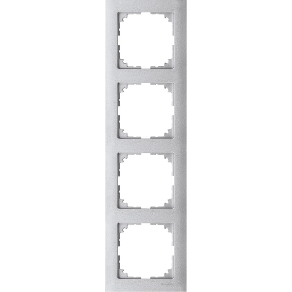Четырехместная рамка Schneider Electric M-PURE MTN4040-3660 алюминий