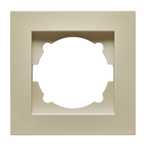 Рамка ELBI VEGA кремова 1-на (510-010300-271) - фото №3