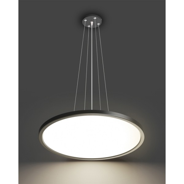 Подвесной светильник, люстра светодиодная Italux PND-72843-480R-36W-BL Manito LED 1x36W 2800K/4000K/6000K 4300Lm IP40 черный - фото №1