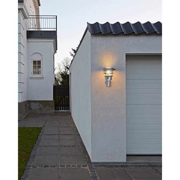 Вуличний світильник Nordlux 71431031 Lonstrup E27 1x60W IP44 сріблястий - фото №1