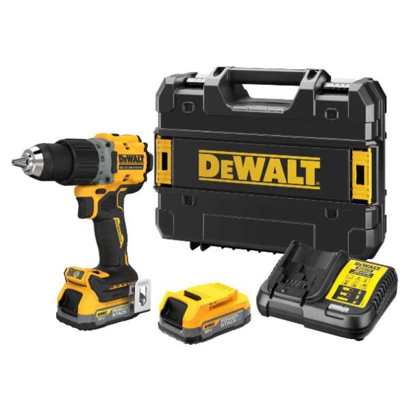 Бесщеточная дрель-шуруповерт DeWALT DCD800E2T XR Li-Ion PowerStack 18В 1,7Ач 90Нм патрон 13мм - фото №3