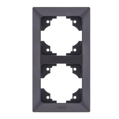 Вертикальна 2-на рамка NE-AD ARAS 93-24-61 чорна