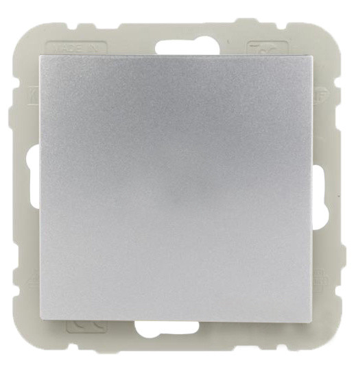 Одноклавишный перекрестный выключатель Logus 10АХ 250В (алюминий)