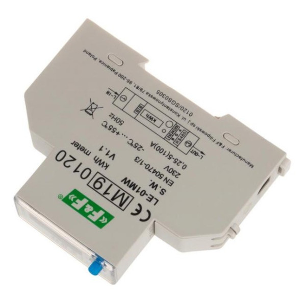 Одномодульний лічильник електроенергії F&F LE-01MW 230В 100А - фото №1