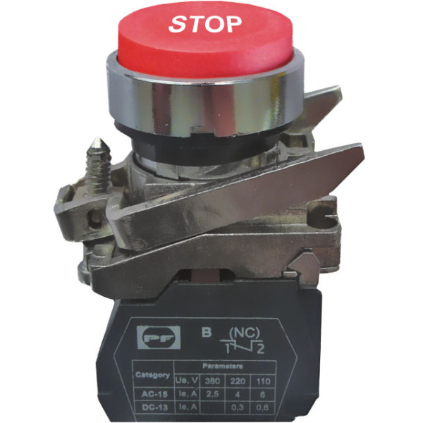 Кнопка Promfactor FP4-BA4342 1NC «STOP» червона (FP4-BA4342)