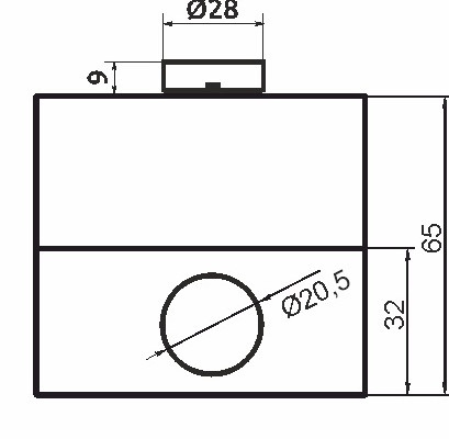 Одноместный пост управления Promfactor FP4-BOX1W3 с металлической кнопкой "START" - фото №3