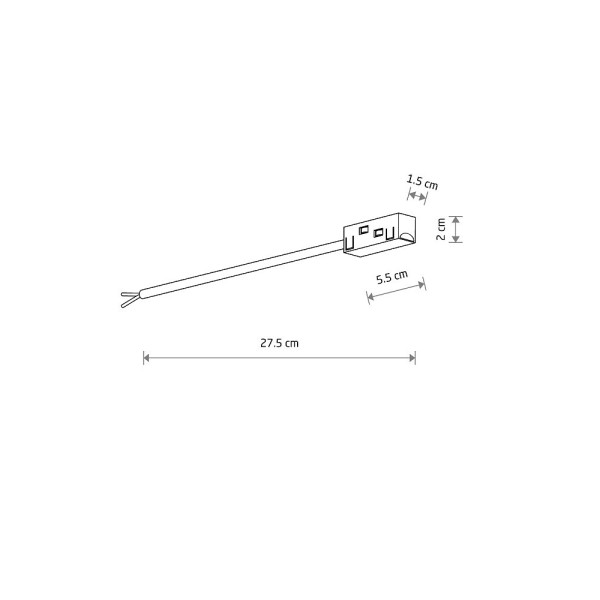 Ввід живлення Nowodvorski 10168 LVM Outside Power Supply Conductive Module IP20 Bk - фото №1