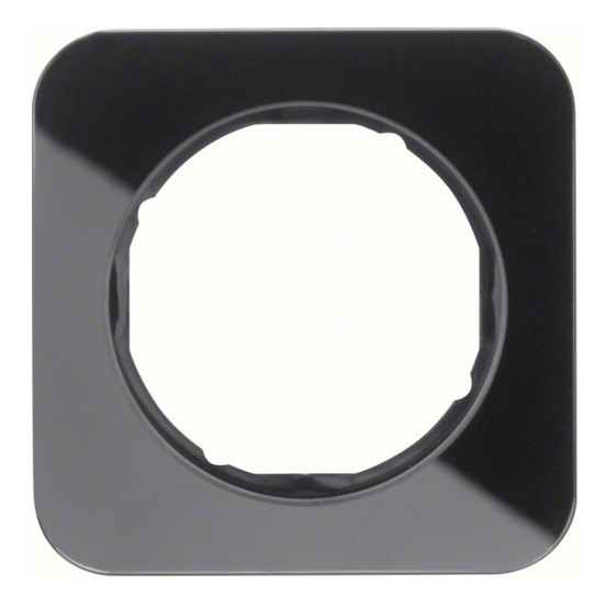 Одноместная рамка Berker R.1 10112116 (стекло/черная)