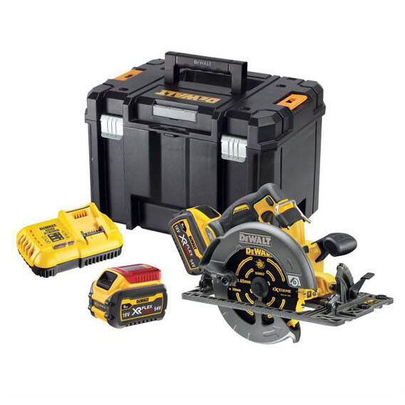 Акумуляторна дискова пила DeWALT DCS579T2 FLEXVOLT XR Li-lon 54В Ø190х30мм 5800об/хв - фото №1