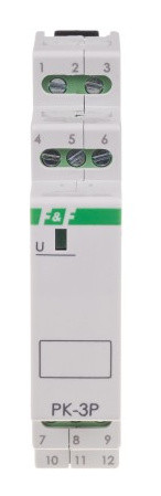 Допоміжне реле F&F PK-3P-230V 230В 3х8 А - фото №2