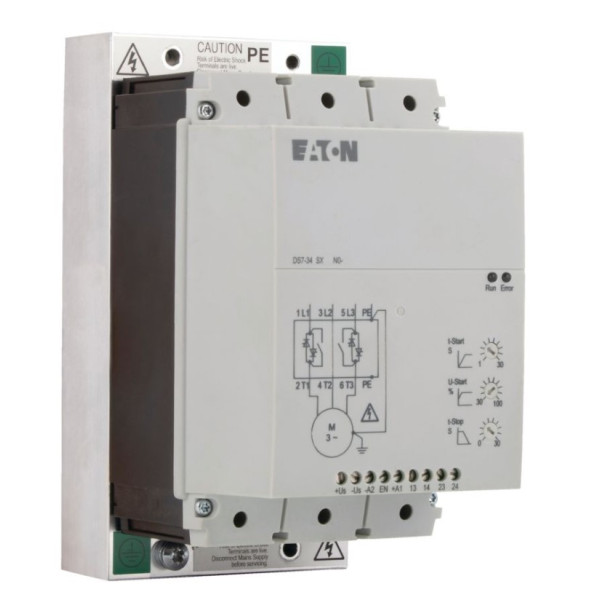 Пристрій плавного пуску Eaton DS7-340SX055N0-N (напруга керування 24В AC/DC) - фото №1