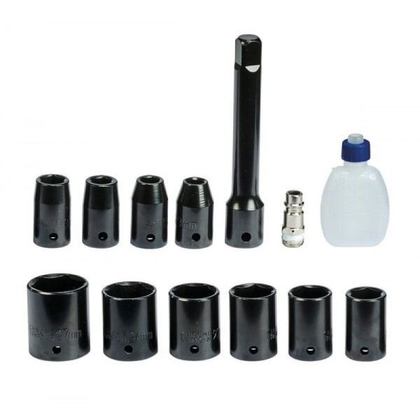 Пневматичний гайковерт Einhell TC-PW 610 6,3бар 610Нм з 10 головками (4138960) - фото №1