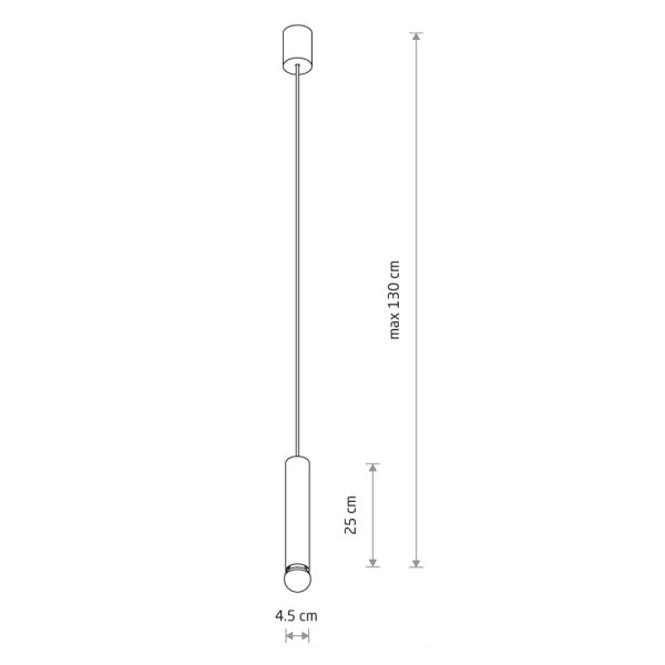 Подвесной светильник, люстра Nowodvorski 7852 Baton E27 1x10W IP20 черный - фото №2