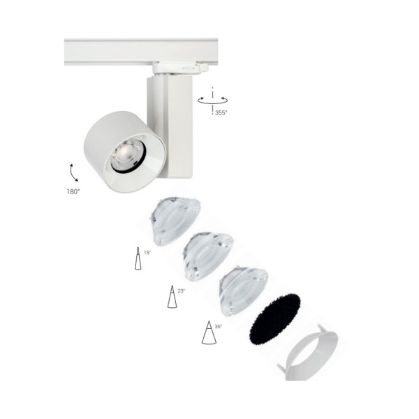 Трековий світильник Nowodvorski 8757 CTLS Nea LED 20W 3000K 1600Lm IP20 білий - фото №1