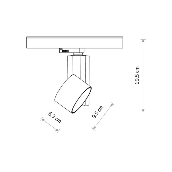 Трековий світильник Nowodvorski 8757 CTLS Nea LED 20W 3000K 1600Lm IP20 білий - фото №3