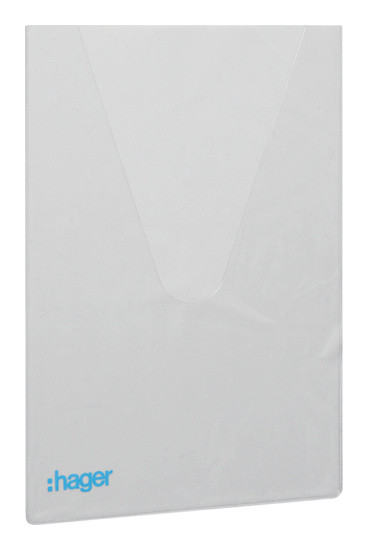 Кишеня для схем Hager FZ794 (клеїться до дверцят електрощитів) - фото №1