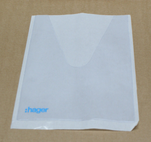 Кишеня для схем Hager FZ794 (клеїться до дверцят електрощитів) - фото №2