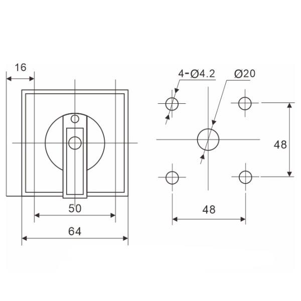 Пакетный переключатель TOSUNlux D11-80A 3P (6940151028048) - фото №1