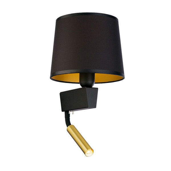 Бра, настенный светильник Nowodvorski 8213 Chillin E27+G9 2x10W+10W IP20 черный - фото №1