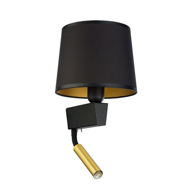 Бра, настенный светильник Nowodvorski 8213 Chillin E27+G9 2x10W+10W IP20 черный - фото №2