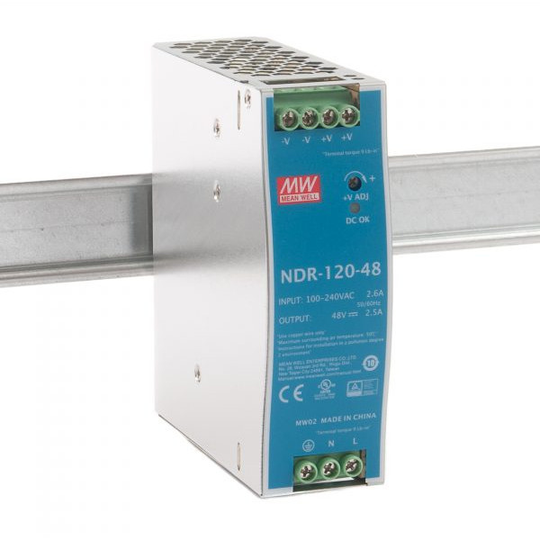Блок питания Mean Well на DIN-рейку 120W DC48V (NDR-120-48)
