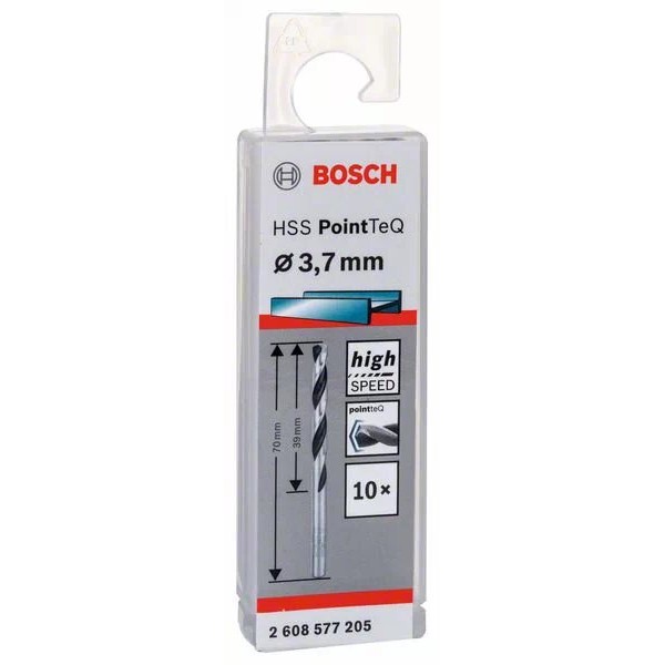 Сверла Bosch 2608577205 PointTeQ HSS 3,7мм (10шт) - фото №1