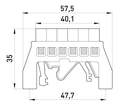 Нулевая шина E.Next e.bsi.pro.2.6 универсальная зеленая (p0650019) - фото №5